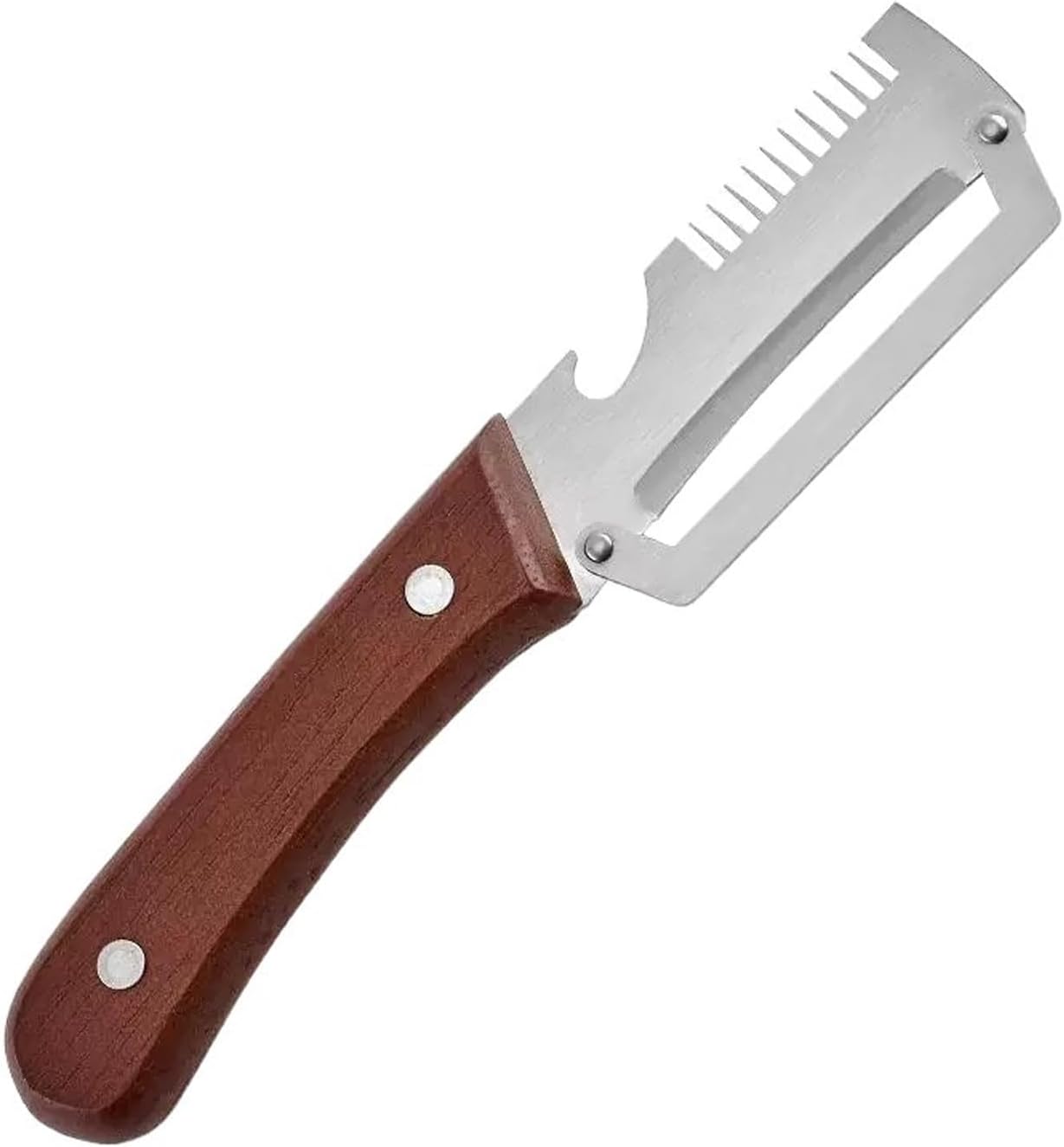 Wooden Handle Multifunctional Kitchen Vegetable Peeler