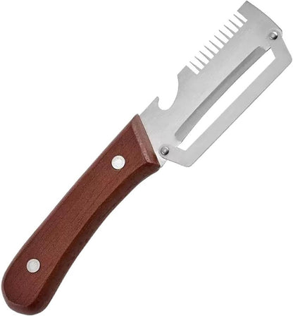 Wooden Handle Multifunctional Kitchen Vegetable Peeler