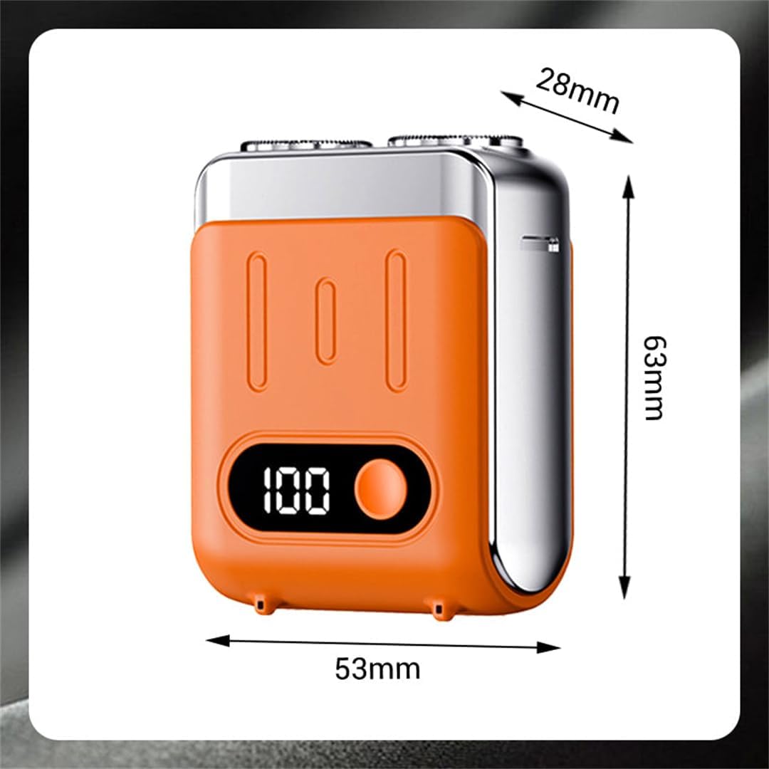 Portable Mini Electric Waterproof Shaver with USB-C Fast Charging