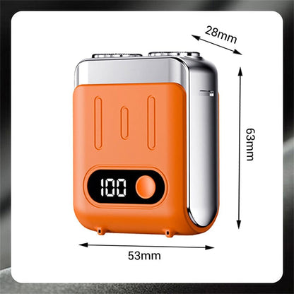 Portable Mini Electric Waterproof Shaver with USB-C Fast Charging