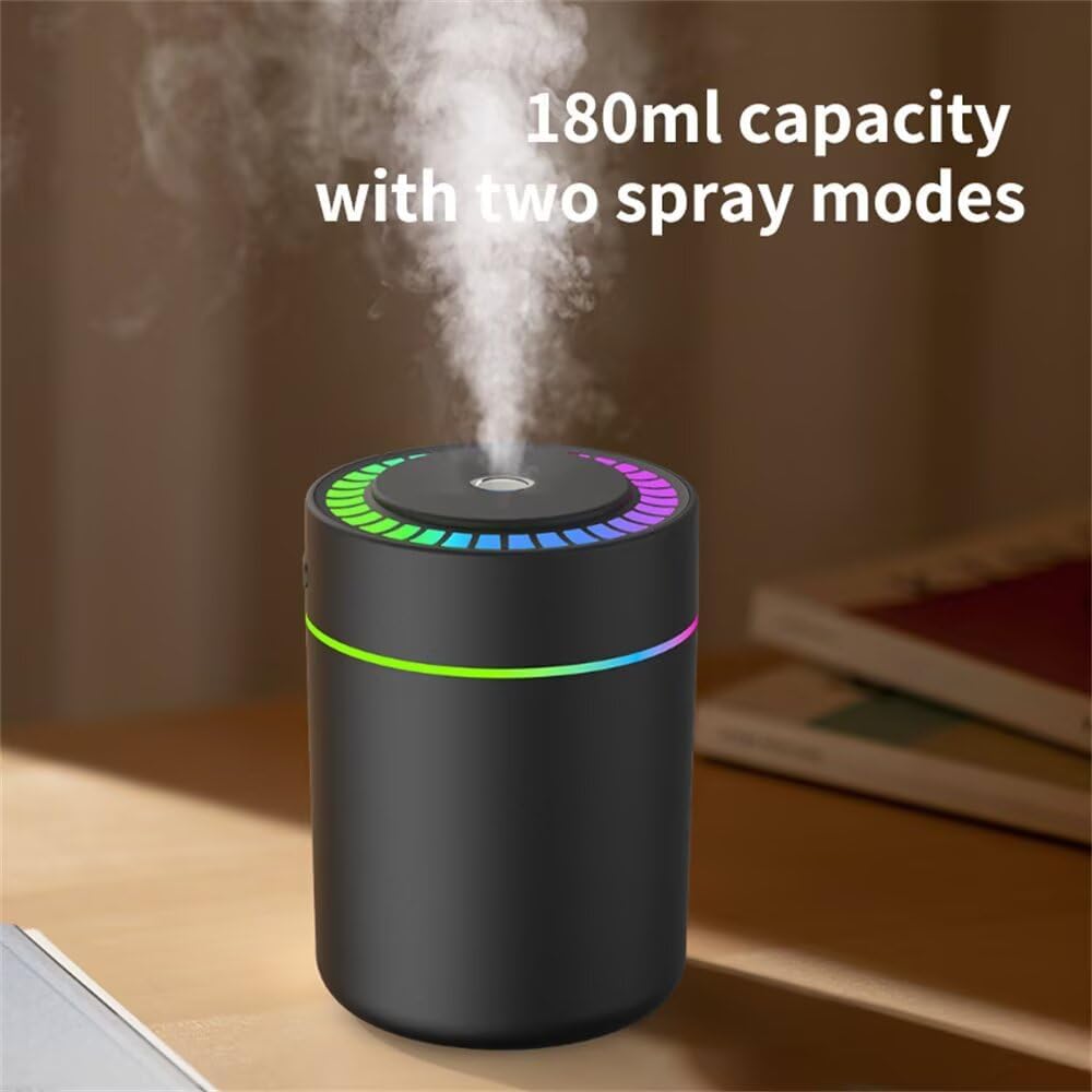 Portable Color-Changing LED Humidifier with 12-Piece Essential Oil Set