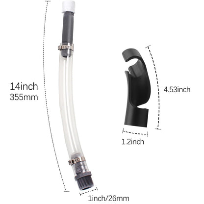 Universal Flexible Fuel Filler Hose, Compatible with Racing Fuel Containers