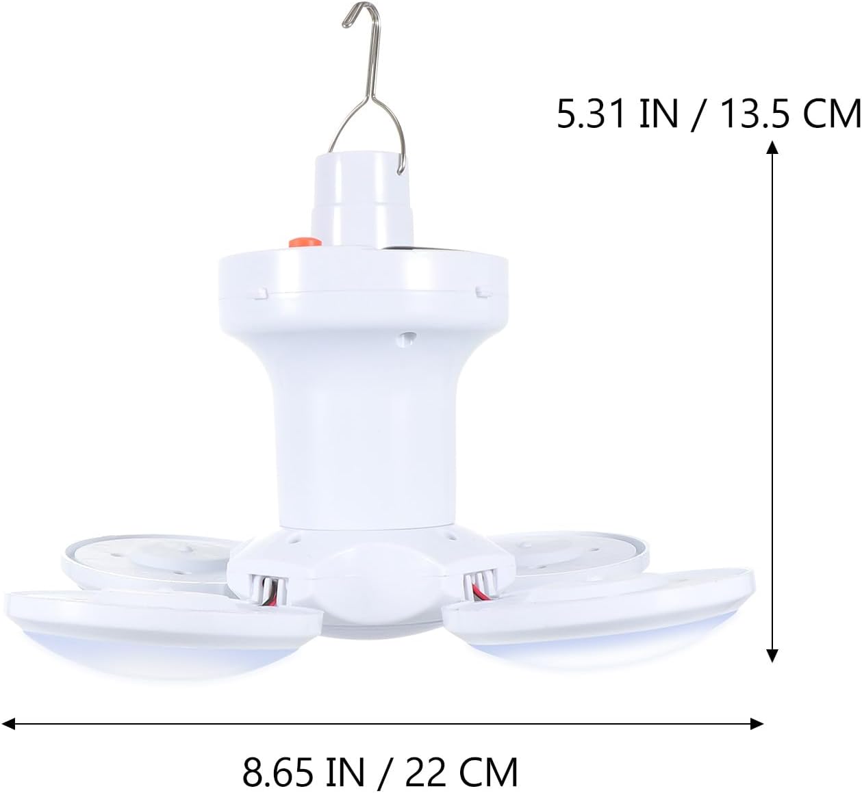 Solar Rechargeable LED Lantern Bulb with Hanging Hook