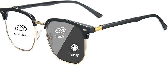 Multifocal Photochromic Reading Glasses with Blue Light Filter