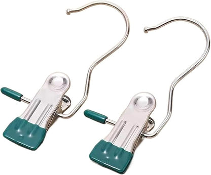 20Pcs Multifunction Stainless Steel Clothes Clip Laundry Hook