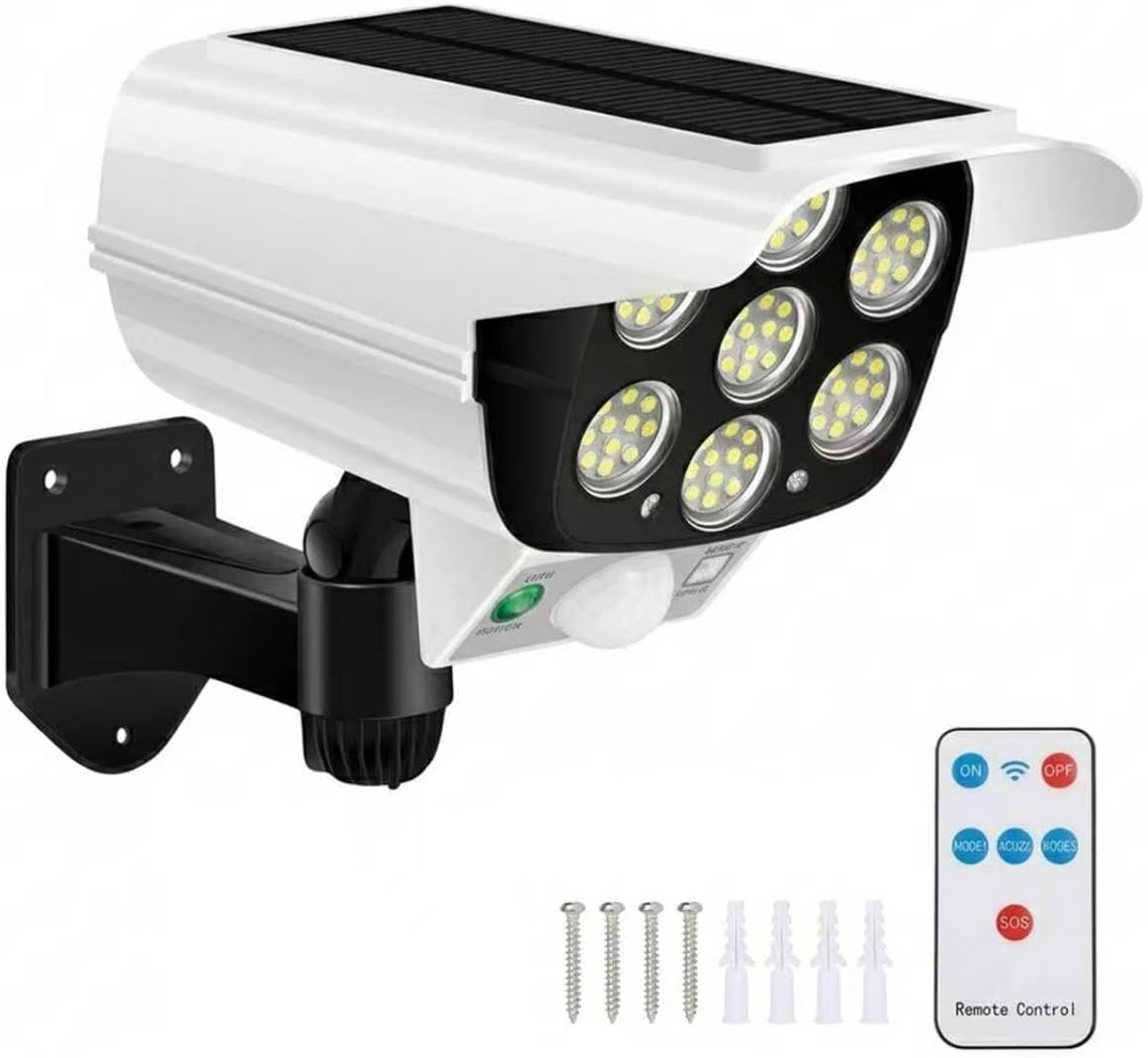 Solar Security Waterproof Motion Sensor Wall Lights with Remote