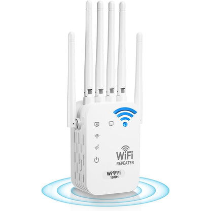 2026 Upgraded (6 Directional Antennas) New Generation Internet Extender Wifi Booster Signal Range Amplifier