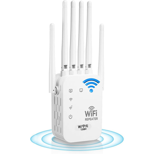2026 Upgraded (6 Directional Antennas) New Generation Internet Extender Wifi Booster Signal Range Amplifier