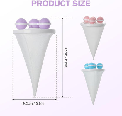 3 Pack Reusable Floating Hair Filtering Scraps Mesh Remover