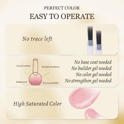 4-in-1 Icy-Sheer Nude Base Coat Gel Polish