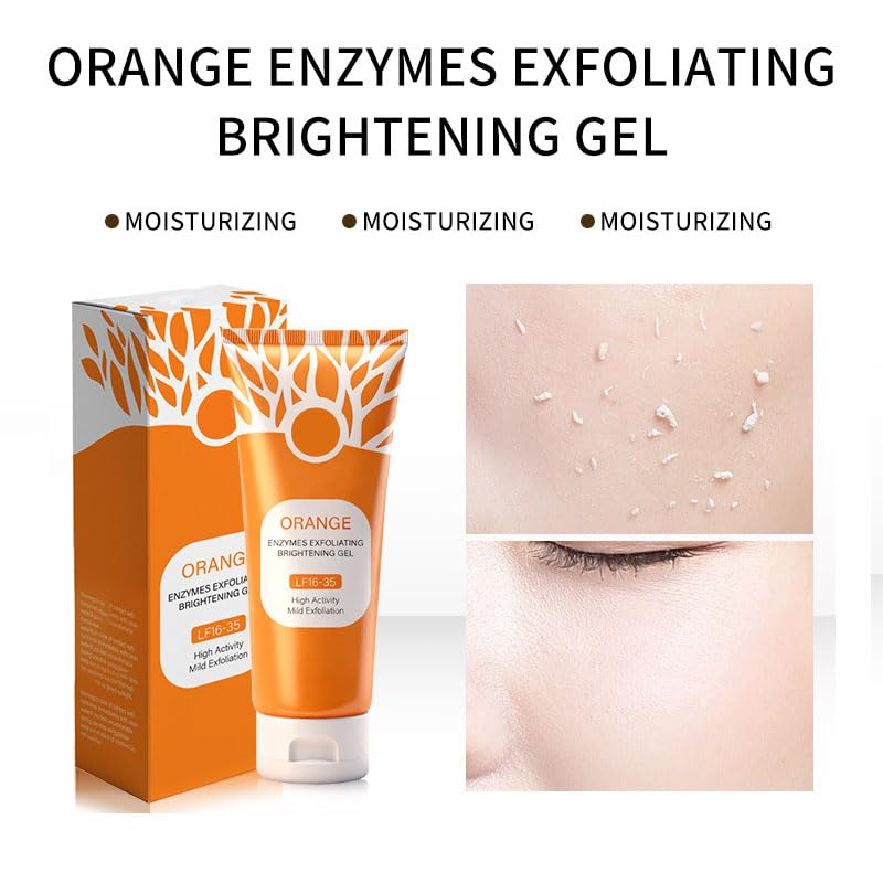 Orange Exfoliating Gel, Moisturizer Face Body Scrub Gel