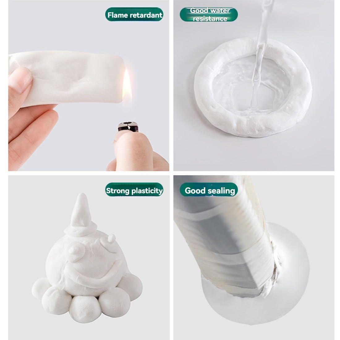 10PCS Solid Glue Waterproof Sealant, Quick Mending Mud for Drain Connection, Wall Hole