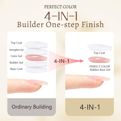 4-in-1 Icy-Sheer Nude Base Coat Gel Polish