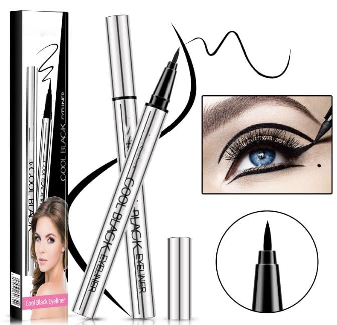 Long-lasting eyeliner - 24HR Waterproof Quick-drying Intense Black Eyeliner