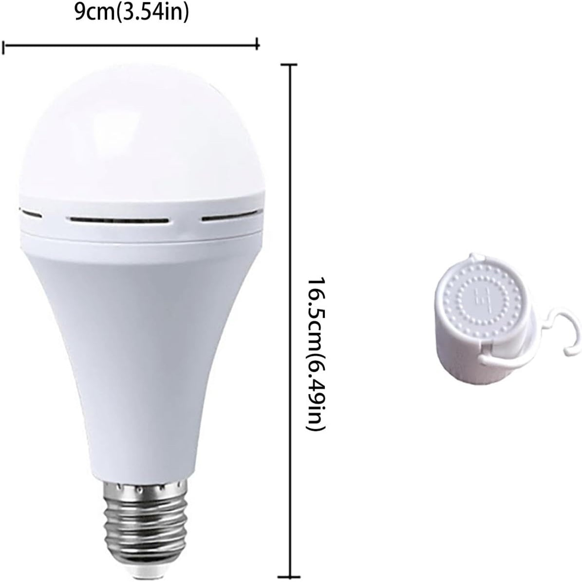 Multifunctional Rechargeable 12W Emergency LED Bulbs Equivalent 5000K Bright Outdoor Hanging Lights