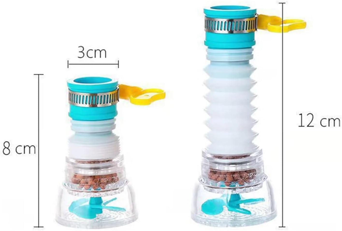 3 Pack 360° Rotating Splash-Proof Telescopic Faucet Water Filter