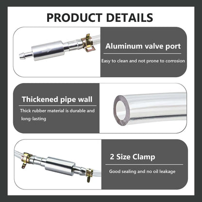 Brake Bleeder Hose Kit - One Way Check Valve Tube Bleeding Tool