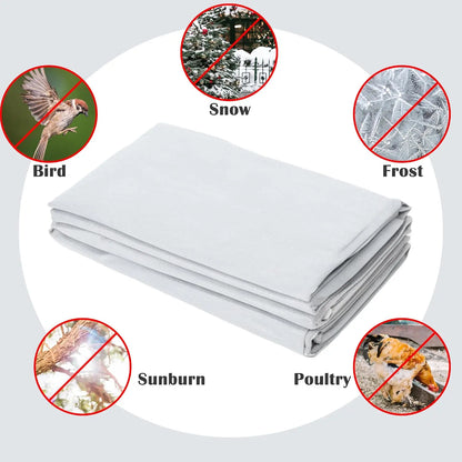 Plastic Outdoor Frost Cover - Winter Protection for Trees, Plants, Shrubs