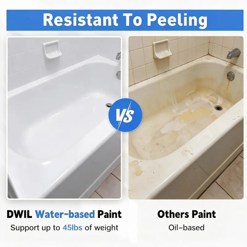 Tub and Tile Paint Refinishing Kit with Hardener