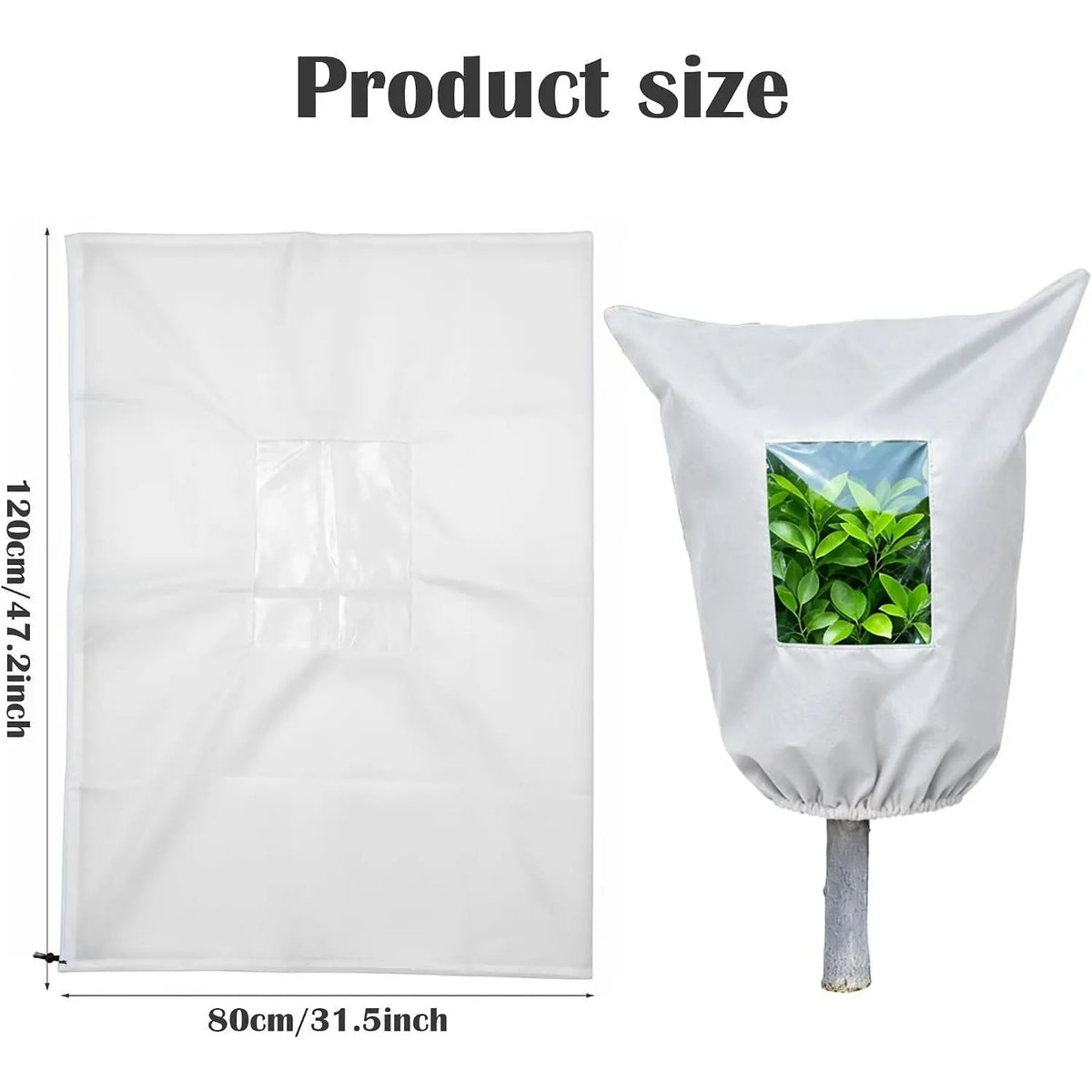 Plastic Outdoor Frost Cover - Winter Protection for Trees, Plants, Shrubs