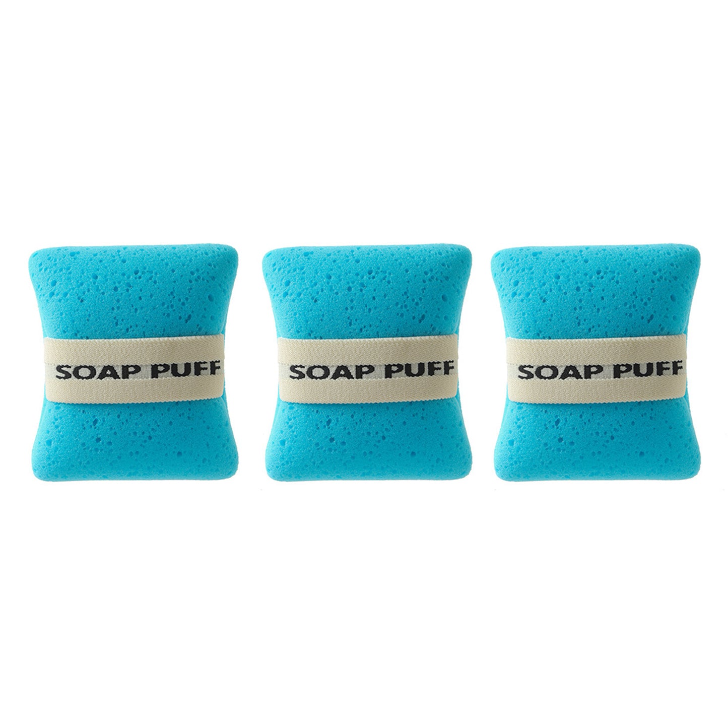 3 Pcs Soft and Skin-friendly Soap Foaming Net Bath Sponge