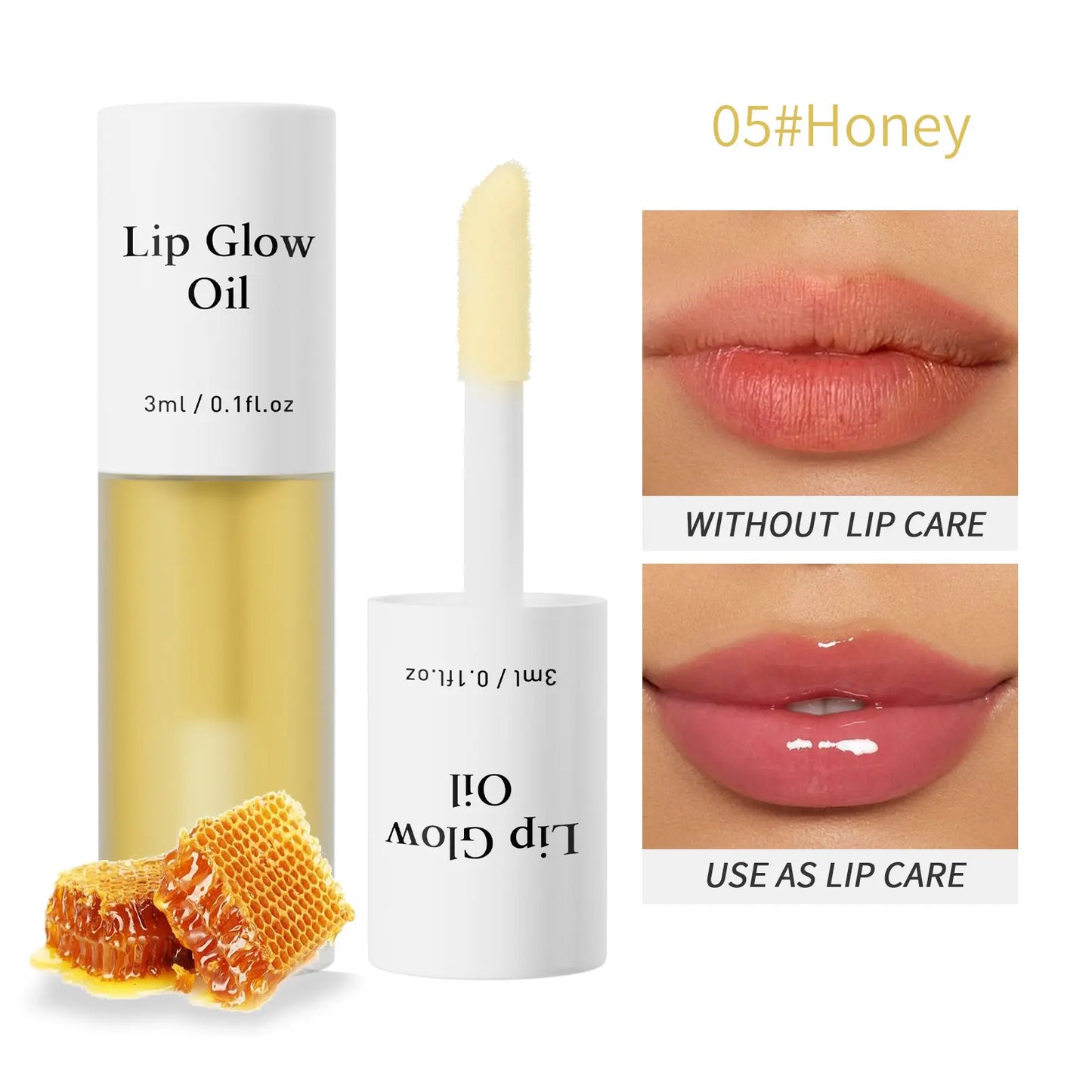 Hellokiss Fruit Flavor Lip Oil Moisturizing Non-Stick Cup Transparent Pouty Lip Gloss Glass Lip Lip Glaze