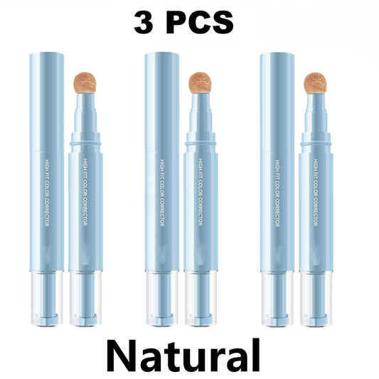 3 PCS Corretor Liquid Concealer with Sponge Head - Stay Long Lasting Moisturizing Liquid