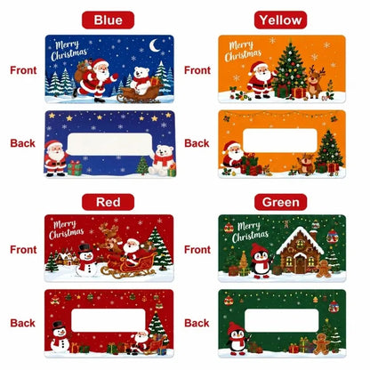 80 Pcs Cartoon Christmas Scratch Cards DIY Christmas Gift Ideas for Kids Xmas Party Supplies