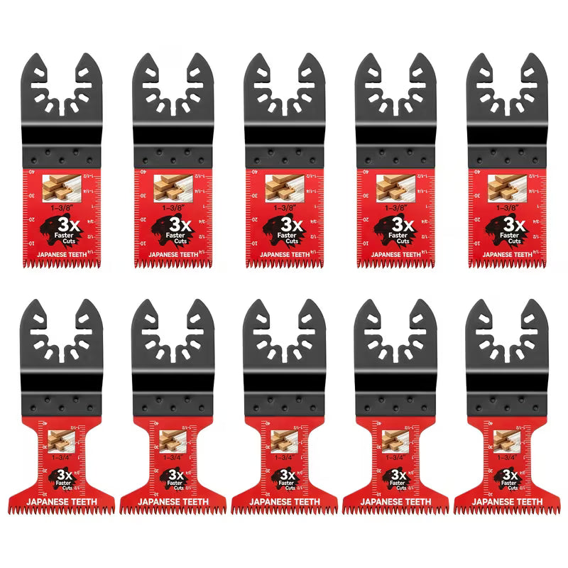 10 Pcs Professional Japanese Teeth Fast Cutting Oscillating Blade