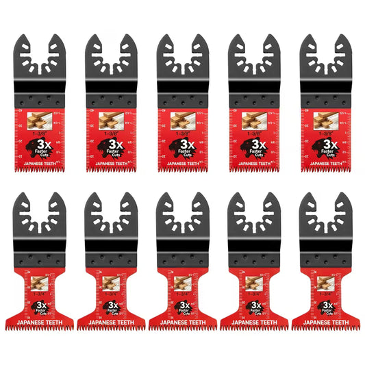 10Pcs Multifunctional Professional Japanese Teeth Fast Cutting Oscillating Blade