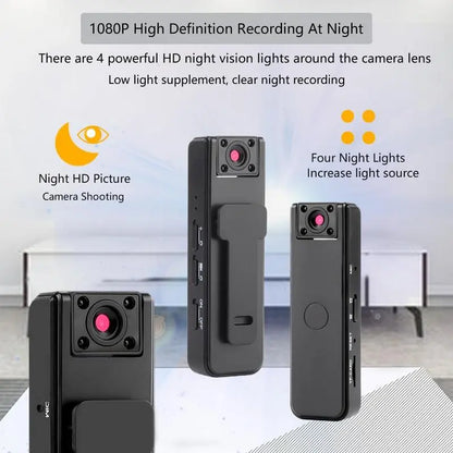 1080P HD Wearable Body Camera Audio Video Recording Night Vision Sports