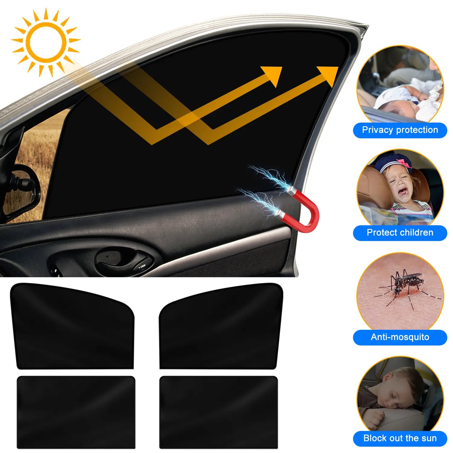 Universal Car Window Side Sunshades