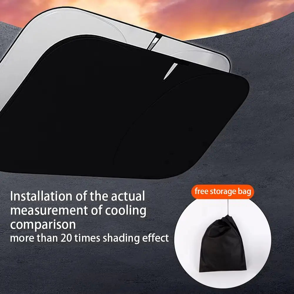 Car Windshield Sun Visor - Brand New Titanium Silver Material