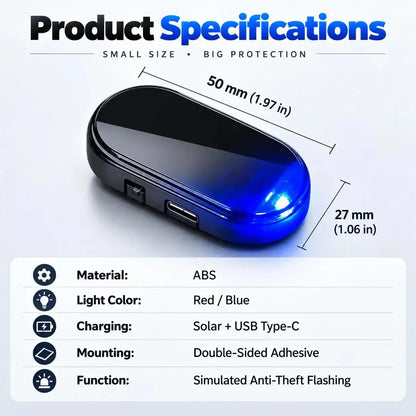 Smart Flashing LED Security Indicator with Auto Light Sensor