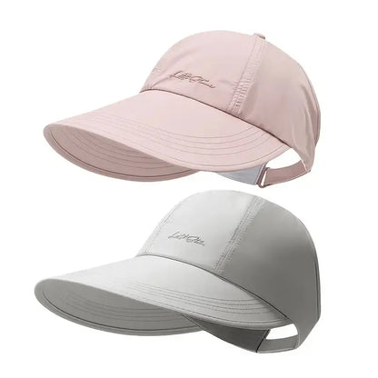 2-Pack UPF Sun Protection Baseball Hat - Lightweight, Adjustable Velcro Closure, Wide Brim Outdoor Sports Hat