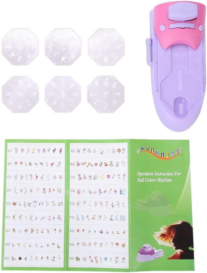 DIY Nail Art Printer Kit Manicure Stamp Plate Drawing Printing Enamel