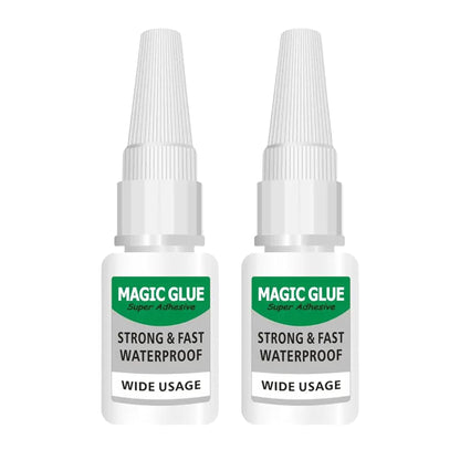 2Pcs Unique Universal Super Glue Strong PlasticGlue - Instant Fix ClearGlue Liquid, Waterproof