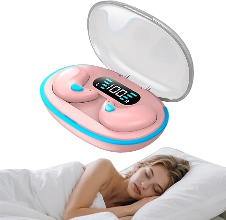Wireless Sleeping Waterproof Noise Cancelling Flat Earphones