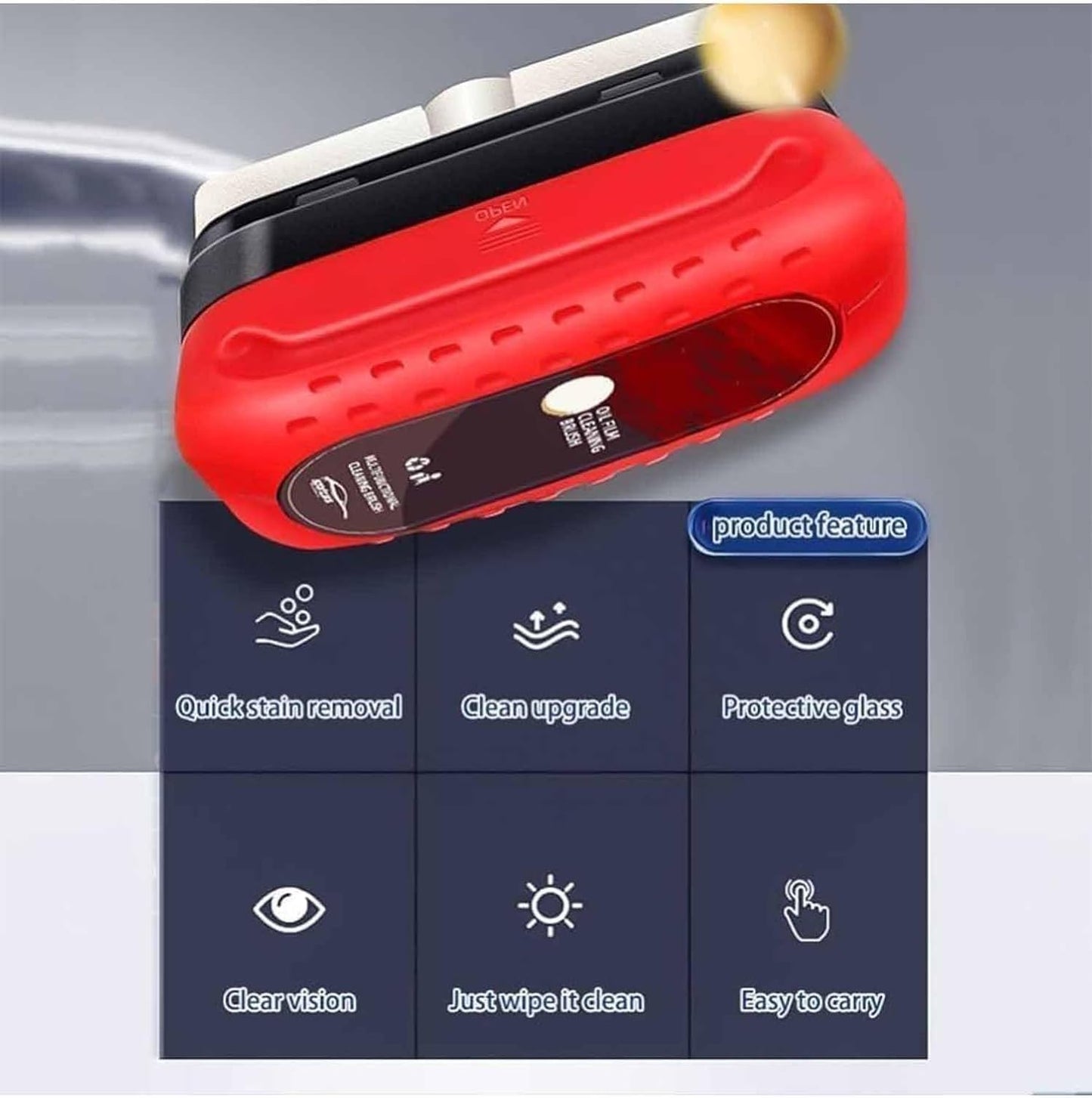 Automotive Anti-Rain Fog Oil Film Cleaning Brush