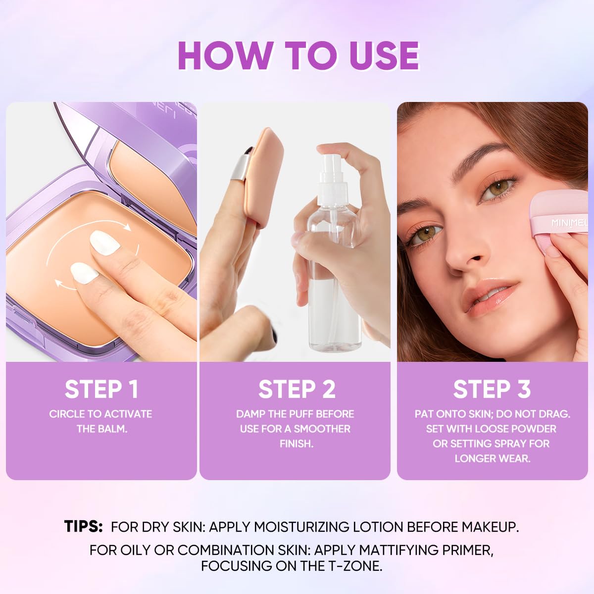Full Coverage Creamy Foundation Waterproof with SPF 30+++ Blurring, Smoothing & Nourishing