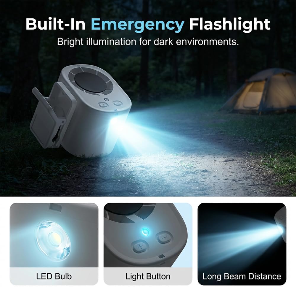 USB Rechargeable Clip on Air Conditioner Fan for Car