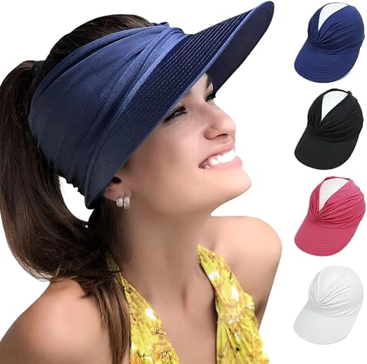 Women's UPF 50+ UV Protection Sun Visor Hat
