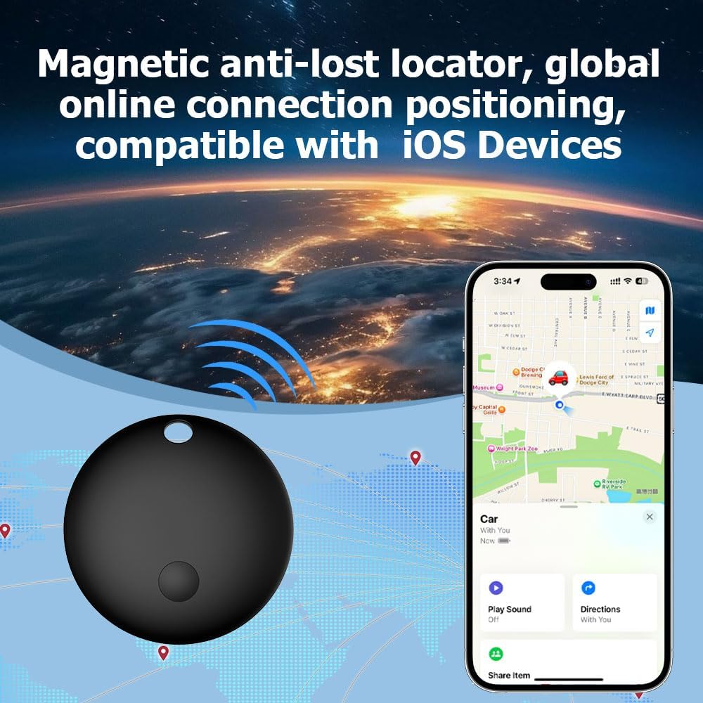 Mini Magnetic GPS Tracker for Vehicles, No Monthly Fees