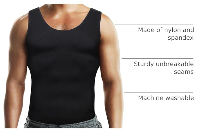 Men's Compression Base Layer Slim Compression Muscle Tank Shapewear