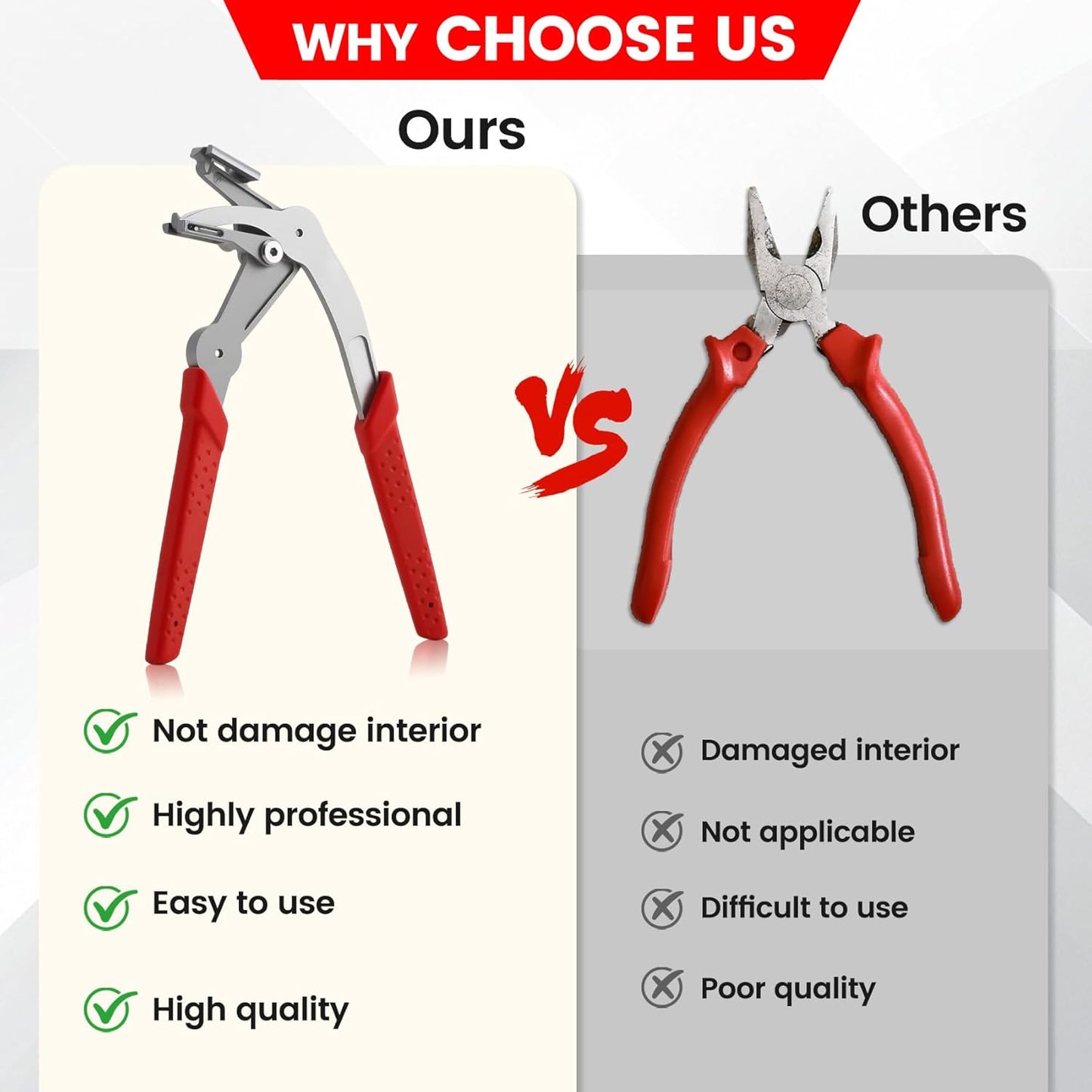 Professional Auto Clip Removal Pliers for Automotive Plastic Fasteners