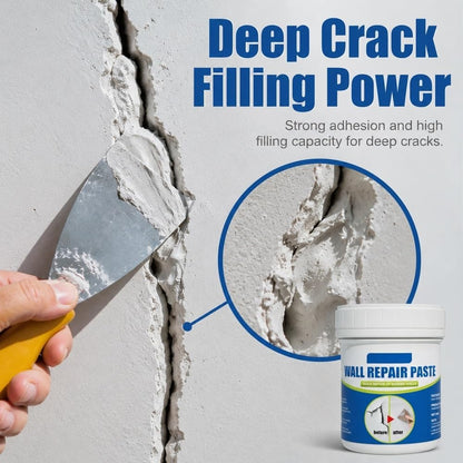 Wall Repair Paste, Crack Patch Filler for Stain Scratch Damage Restoration