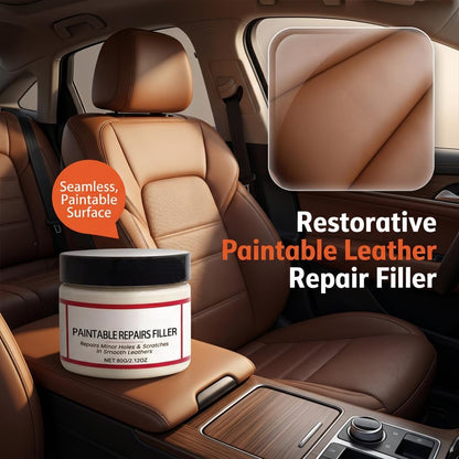 Flexible Fast Drying Leather Repair Compound Fixes Holes Tears Cracks Scratches for Car Seats Furniture Shoes
