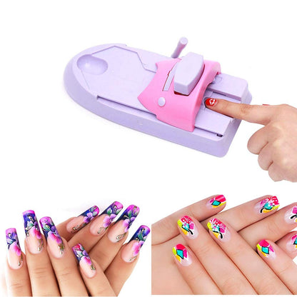DIY Nail Art Printer Kit Manicure Stamp Plate Drawing Printing Enamel