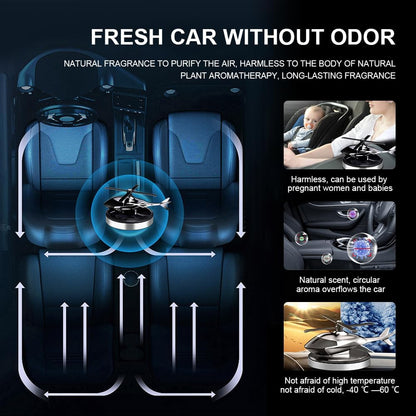 Helicopter Solar Energy Rotating Aromatherapy Aviation Al Alloy Diffuser