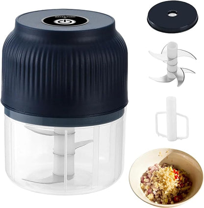 Upgraded Electric Garlic Crusher with Lid & Egg Beater